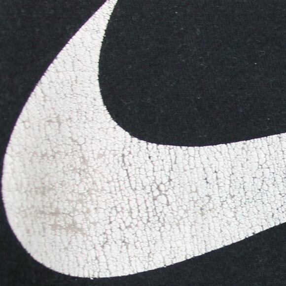 Nike Women's T-Shirt Just Do It Nike Logo Black Aqua Size Medium - Picture 6 of 6